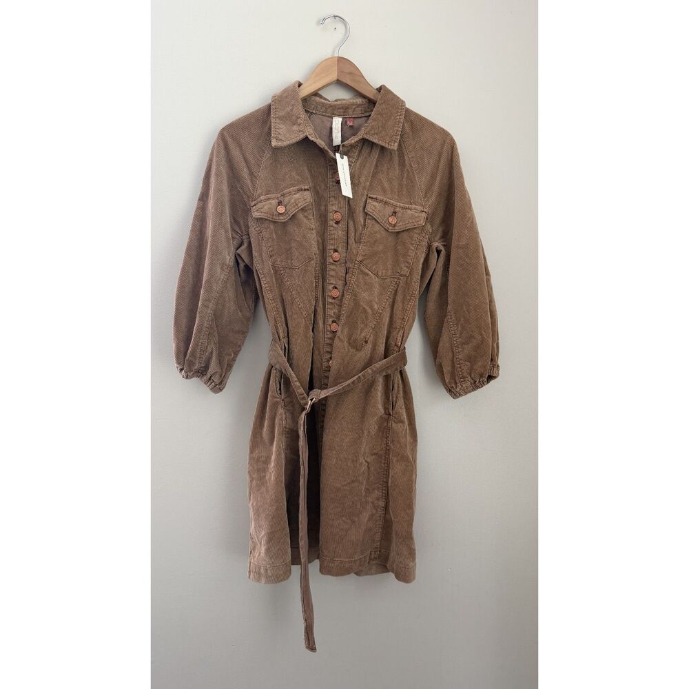 NWT Anthropologie Pilcro Corduroy Utility Mini Dress | Size 6